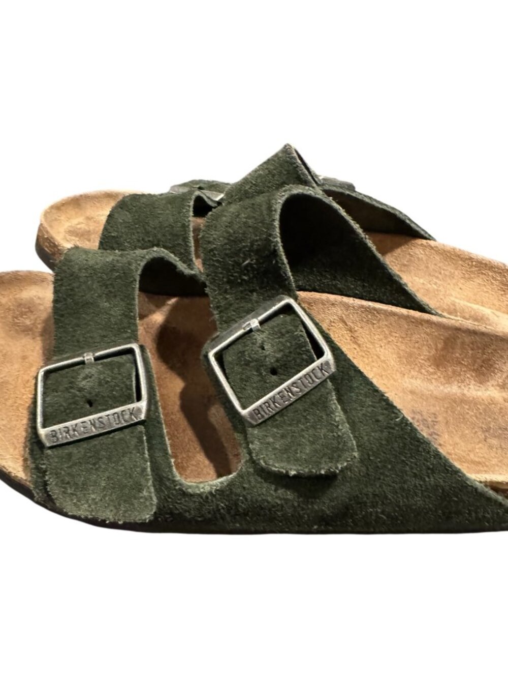 Birkenstock Arizona Suede Sandals Women’s EU 39 US 8-8.5 Narrow Olive Green - Picture 4 of 7